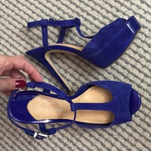Gianni Bini royal blue color heels.